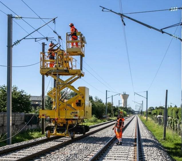 Réparation de ligne caténaire