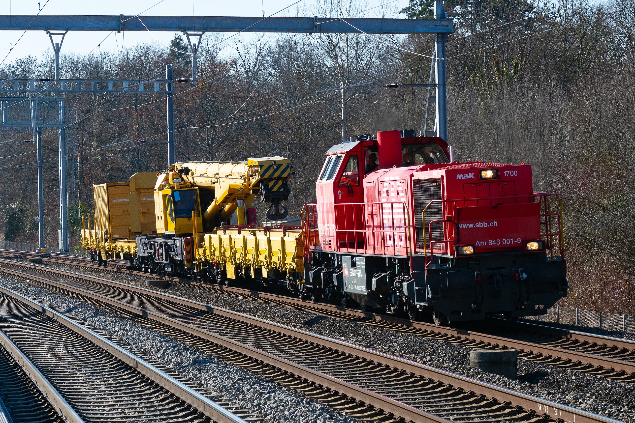 Train de travaux ferroviaires